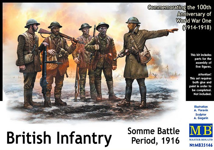 1/35 一战英国步兵"索姆河战役期间1916年"
