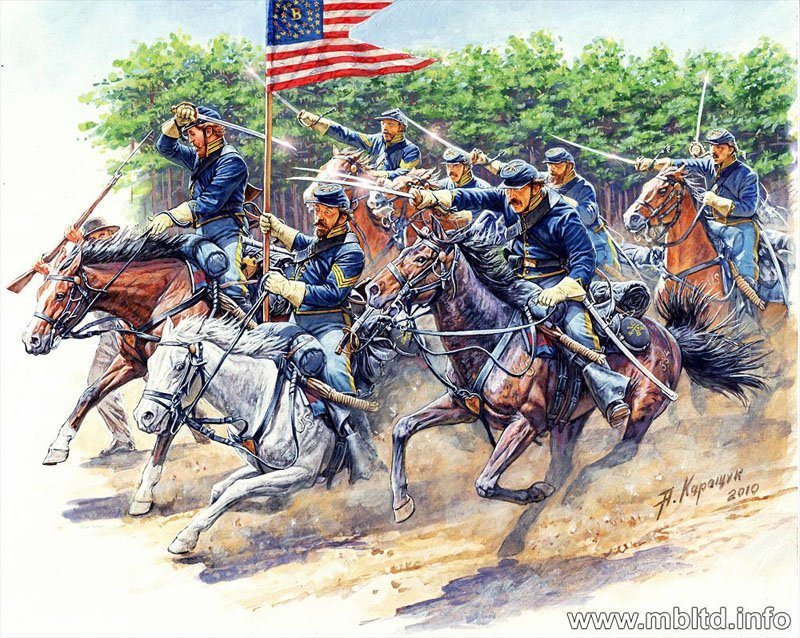 1/35 美国南北战争第8宾夕法尼亚骑兵团"切斯劳维尔战役1863年"