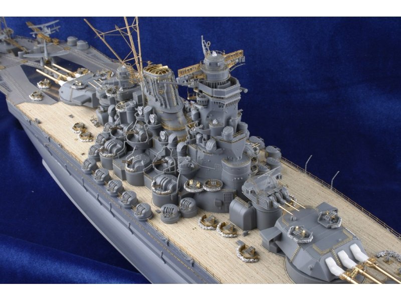 1/350 二战日本新大和号战列舰蚀刻片与木甲板改造件豪华版(配田宫78025)