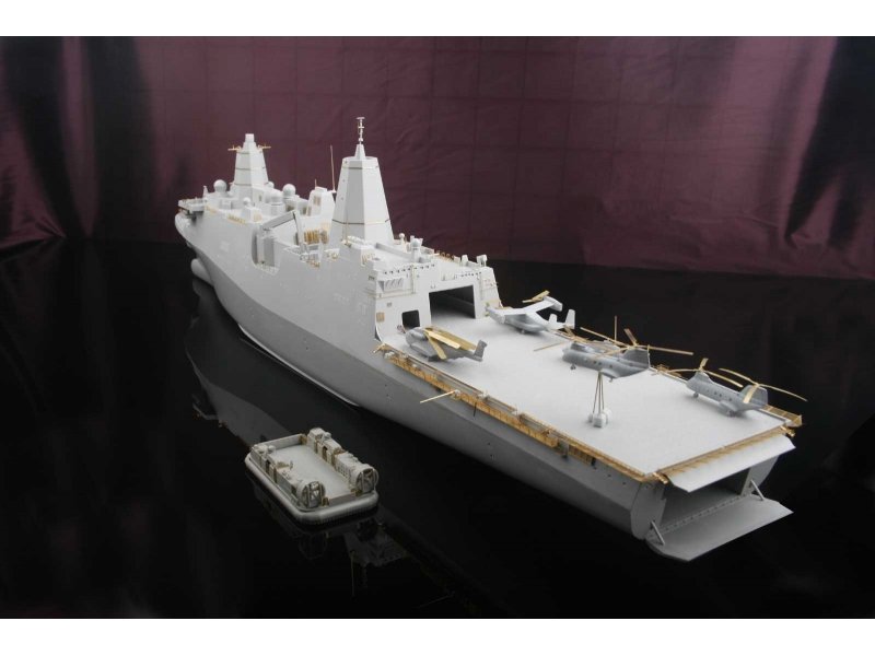 1/350 现代美国 LPD-21 纽约号两栖船坞运输舰改造蚀刻片(配MRC)