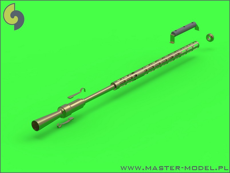 1/35 现代俄罗斯14.5mm重机枪金属炮管(细长冷却槽)