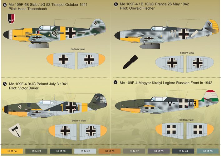 1/48 Bf109F-4 梅塞施米特战斗机(1)