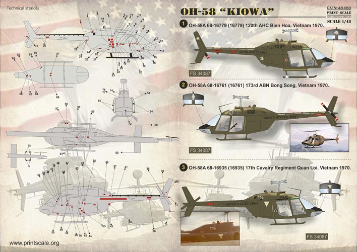 1/48 OH-58 基奥瓦侦察直升机(1)