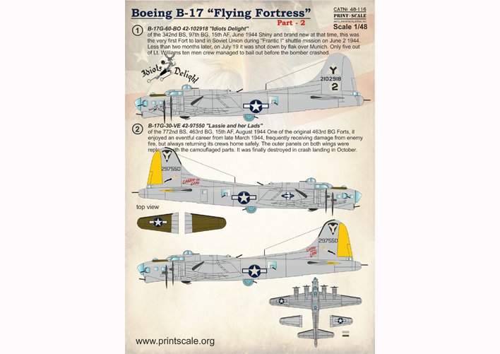 1/48 B-17 飞行堡垒重型轰炸机(2)