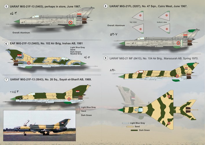 1/72 MiG-19, MiG-21 米格战斗机"阿拉伯国家空军"
