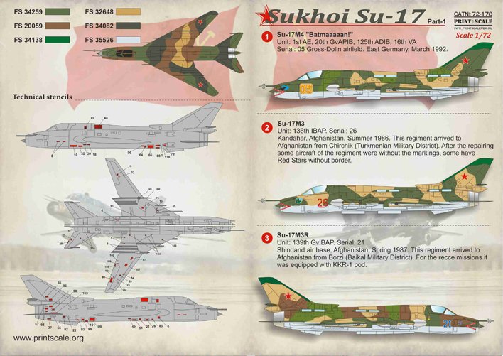 1/72 Su-17 装配匠战斗轰炸机