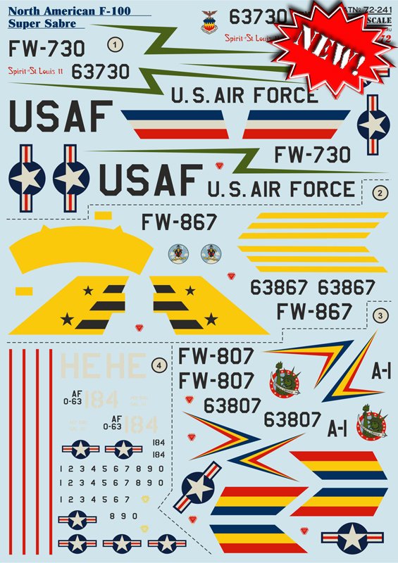 1/72 F-100 超佩刀战斗机