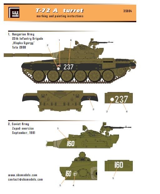 1/35 现代苏联 T-72A 主战坦克炮塔(配田宫)