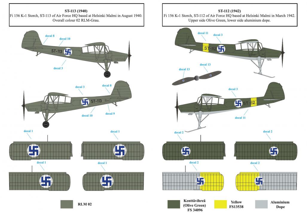 1/48 Fi156 白鹤式战斗侦察机"芬兰服役战术标记"