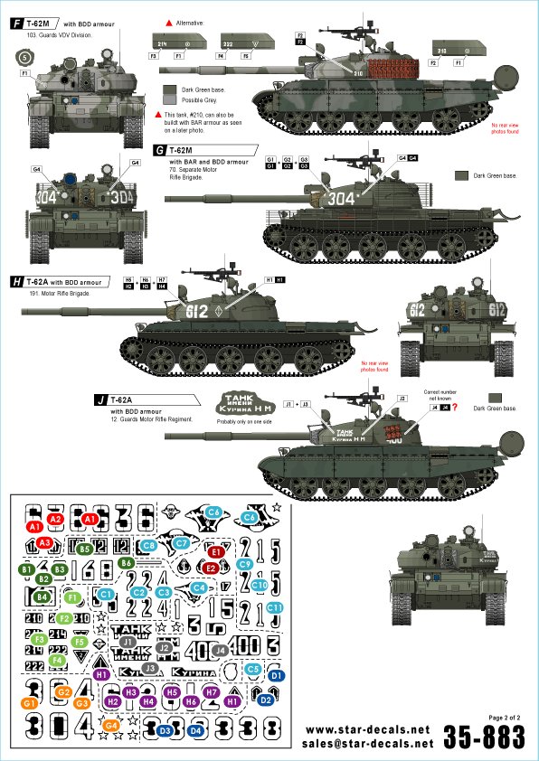 1/35 现代苏联-阿富汗战争(1) "T-62 主战坦克"
