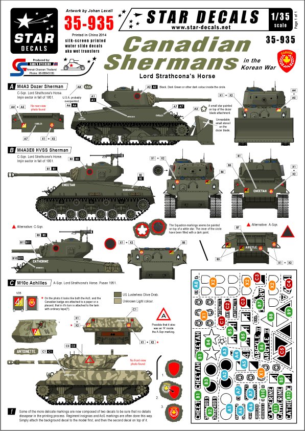 1/35 韩战加拿大谢尔曼中型坦克