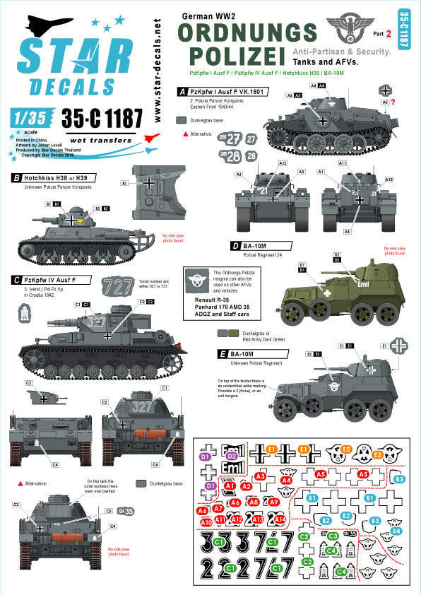 1/35 二战德国秩序警察(2)"坦克与装甲车辆"