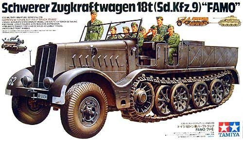 1/35 二战德国 Sd.Kfz.9 18吨半履带重型牵引车