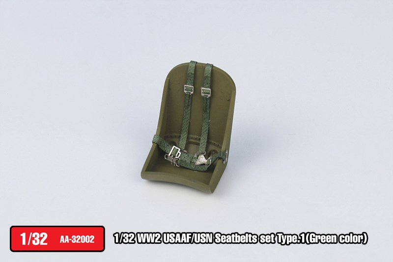 1/32 二战美国空军/海军飞机座椅安全带#1(绿色)