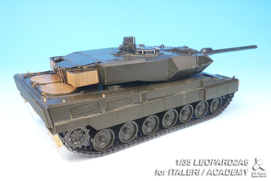1/35 现代德国豹2A6主战坦克改造蚀刻片(配伊达雷利/爱德美)