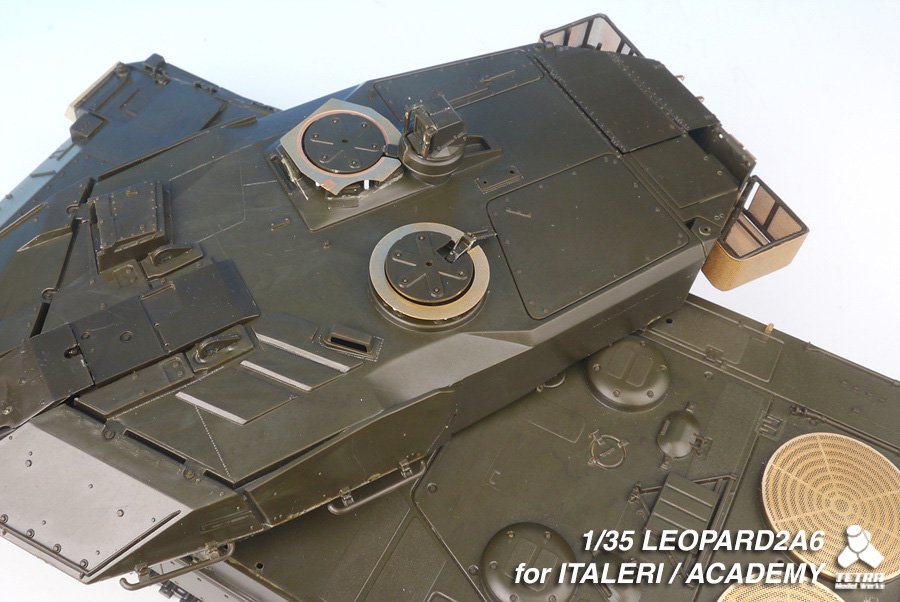 1/35 现代德国豹2A6主战坦克改造蚀刻片(配伊达雷利/爱德美)