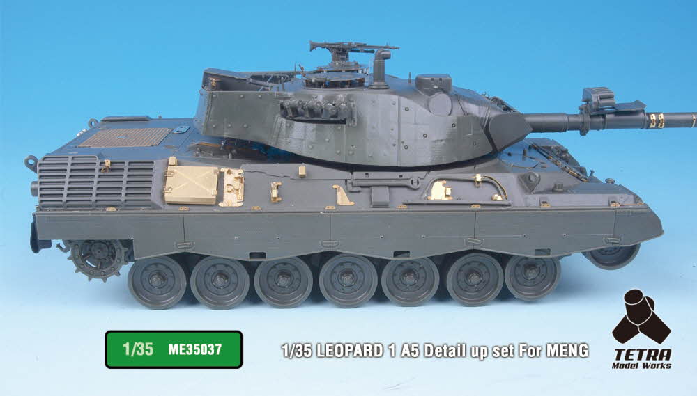 1/35 现代德国豹1A5主战坦克改造蚀刻片(配Meng Model)
