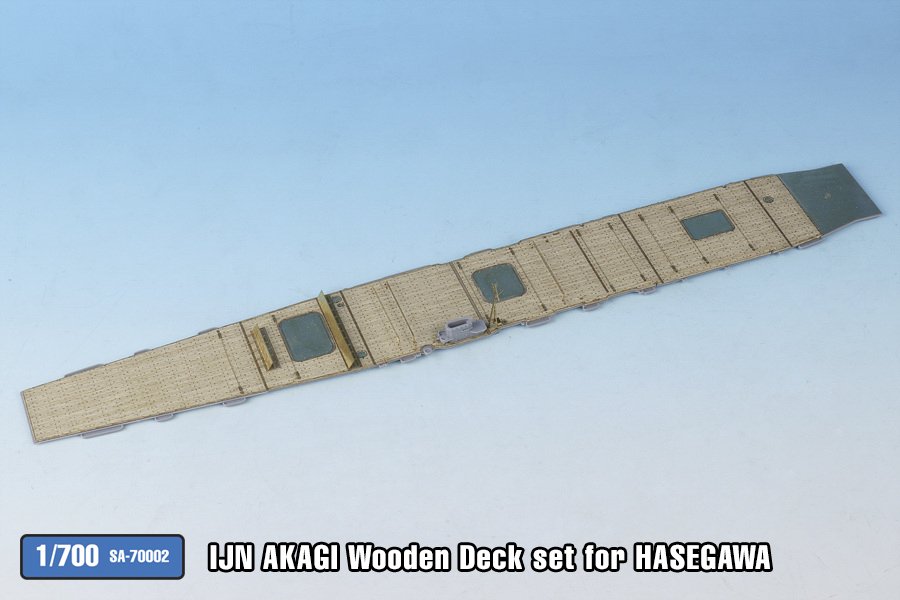 1/700 二战日本赤城号航空母舰木甲板改造件(配长谷川)