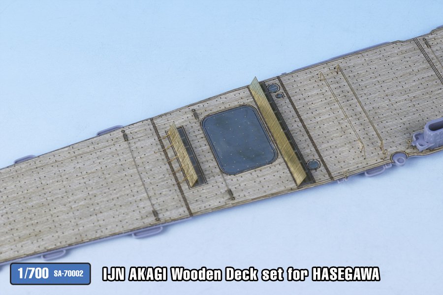 1/700 二战日本赤城号航空母舰木甲板改造件(配长谷川)