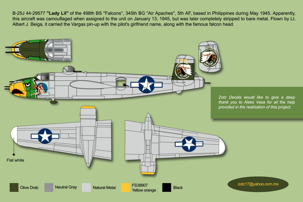 1/32 二战美国 B-25J 米切尔中型轰炸机(2)