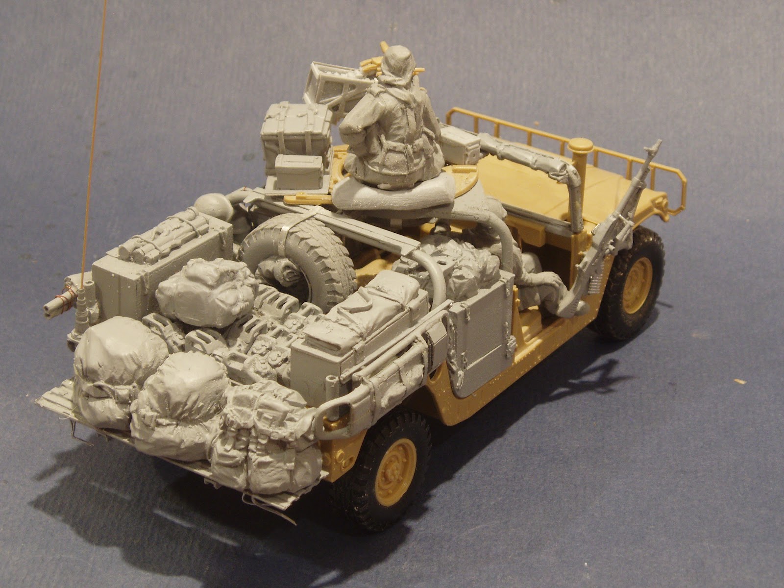 1/35 现代美国特种兵与悍马装甲车改造件"阿富汗战争"