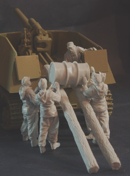 1/35 二战德国野蜂自行榴弹炮乘员组