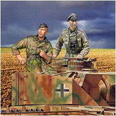 1/35 二战德国党卫军战车乘员组 - 点击图像关闭