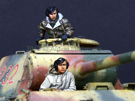 1/35 二战德国豹式中型坦克乘员组