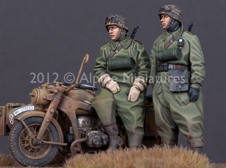 1/35 二战德国摩托车乘员组 - 点击图像关闭