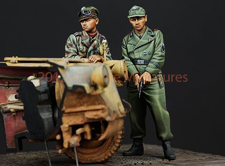 1/35 二战德国武装党卫军战车乘员组