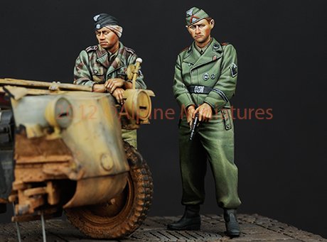 1/35 二战德国武装党卫军战车乘员组