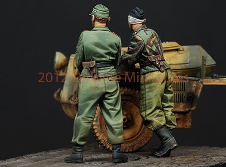 1/35 二战德国武装党卫军战车乘员组