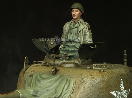1/35 二战美国第3装甲师坦克乘员(2) - 点击图像关闭