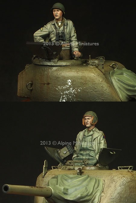 1/35 二战美国第3装甲师坦克乘员组 - 点击图像关闭