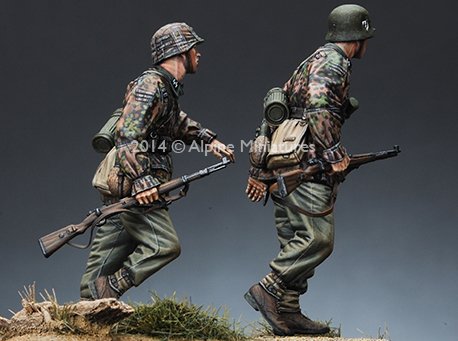 1/35 二战德国武装党卫军步兵组 - 点击图像关闭