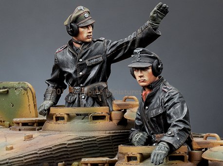 1/35 二战德国党卫军战车指挥官组(2人)