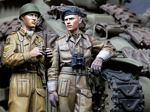 1/35 二战英国皇家装甲团战车乘员组 - 点击图像关闭