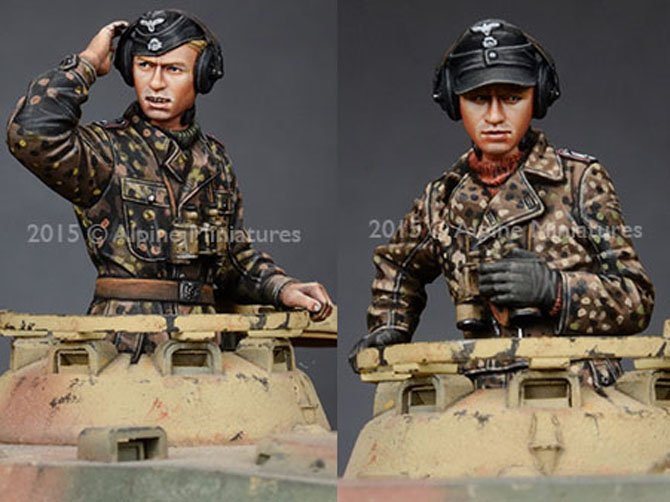 1/35 二战德国武装党卫军战车指挥官组