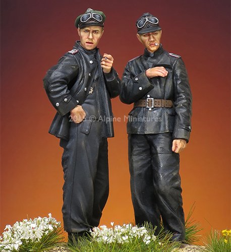 1/35 二战德国武装党卫军战车乘员组(2人) - 点击图像关闭