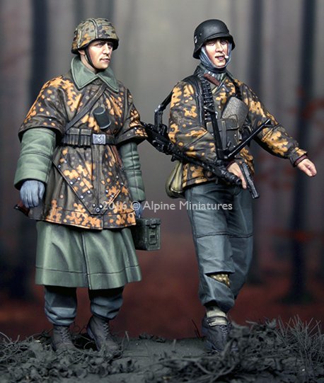 1/35 二战德国党卫军步兵组"汉森战斗群"(2人) 1/35 二战德国党卫军步兵组"汉森战斗群"(2人)