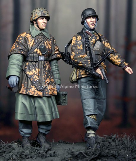 1/35 二战德国党卫军步兵组"汉森战斗群"(2人)