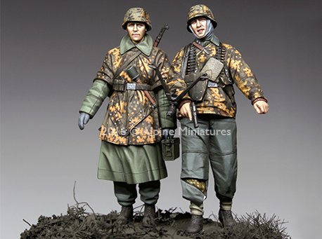 1/35 二战德国党卫军步兵组"汉森战斗群"(2人)