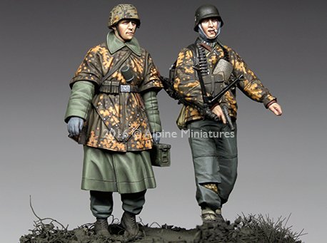 1/35 二战德国党卫军步兵组"汉森战斗群"(2人) - 点击图像关闭