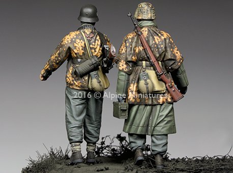 1/35 二战德国党卫军步兵组"汉森战斗群"(2人)