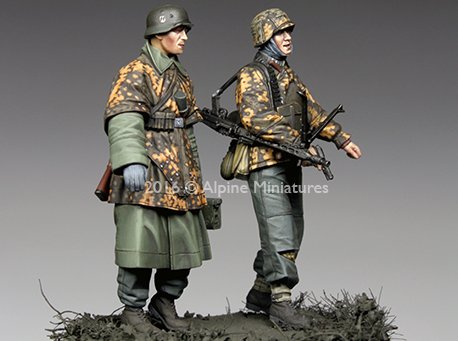 1/35 二战德国党卫军步兵组"汉森战斗群"(2人) - 点击图像关闭