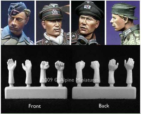 1/35 二战德国士头像与手 - 点击图像关闭