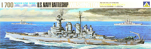 1/700 二战美国 BB-56 华盛顿号战列舰