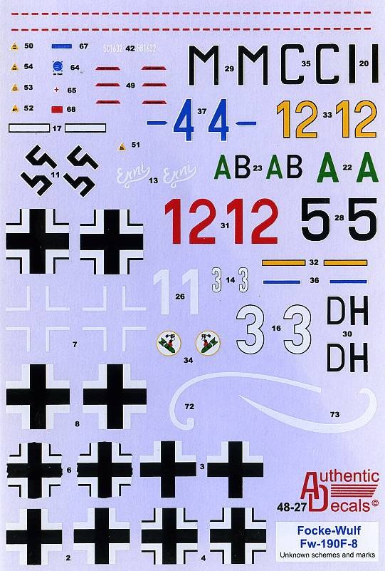 1/48 Fw190A-8 福克武尔夫战斗机 - 点击图像关闭