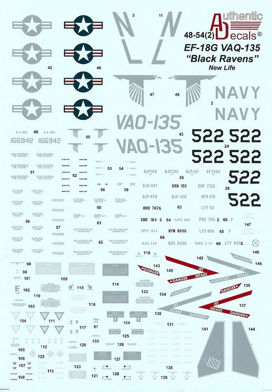 1/48 EA-18G 咆哮者电子攻击机"VAQ-135 黑乌鸦中队" - 点击图像关闭