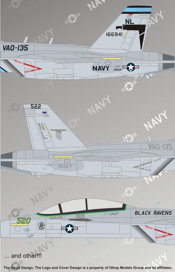 1/48 EA-18G 咆哮者电子攻击机"VAQ-135 黑乌鸦中队"